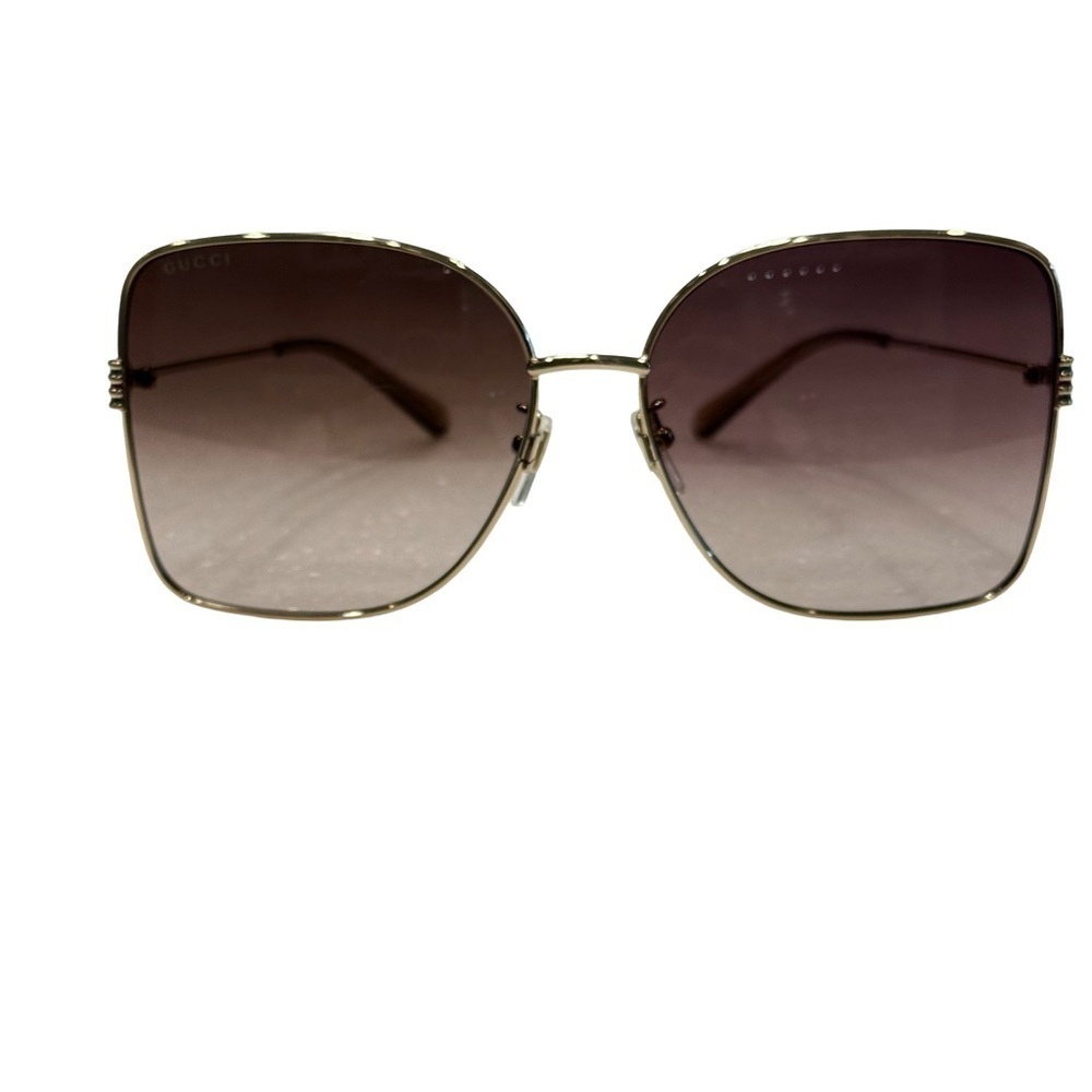 Gucci GG1282SA 003 Gold/Brown Gradient Butterfly Women's Sunglasses NWOT - Picture 4 of 8